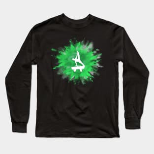 Mens Gymnastics Explosion Long Sleeve T-Shirt